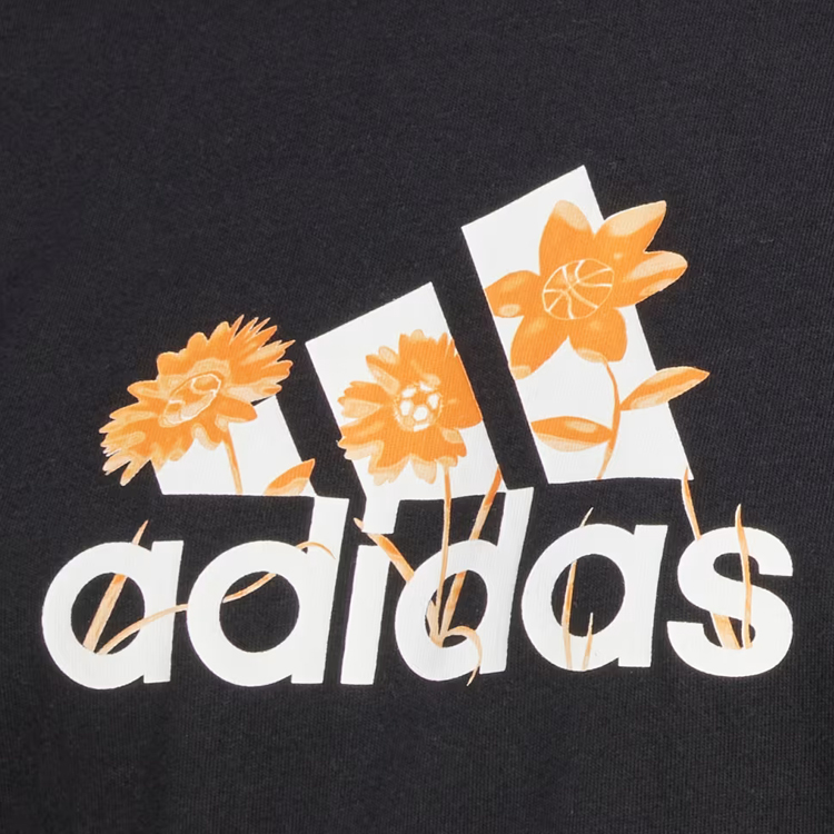 Tricou Adidas W FLWR BOS GT XS Negru Femei photo 3