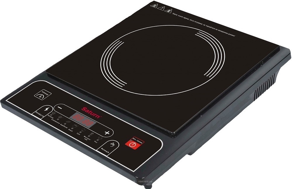 Plita de masa cu inductie Saturn STEC0197, 1 arzatoare, 2000 W, Negru photo 1