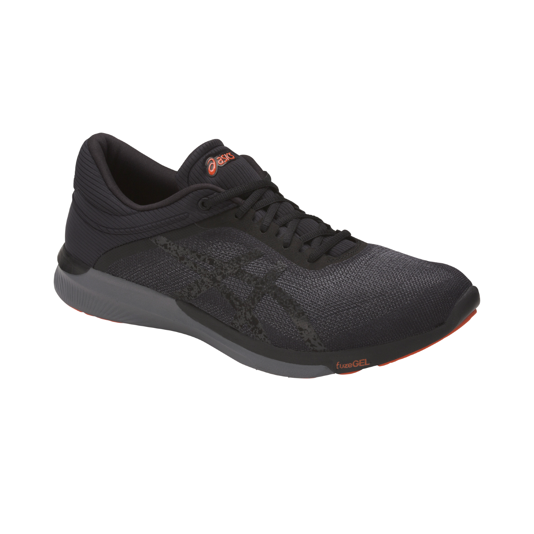 Кроссовки Asics fuzeX Rush / Мужской / 44.5 / Черный/Оранжевый photo 2