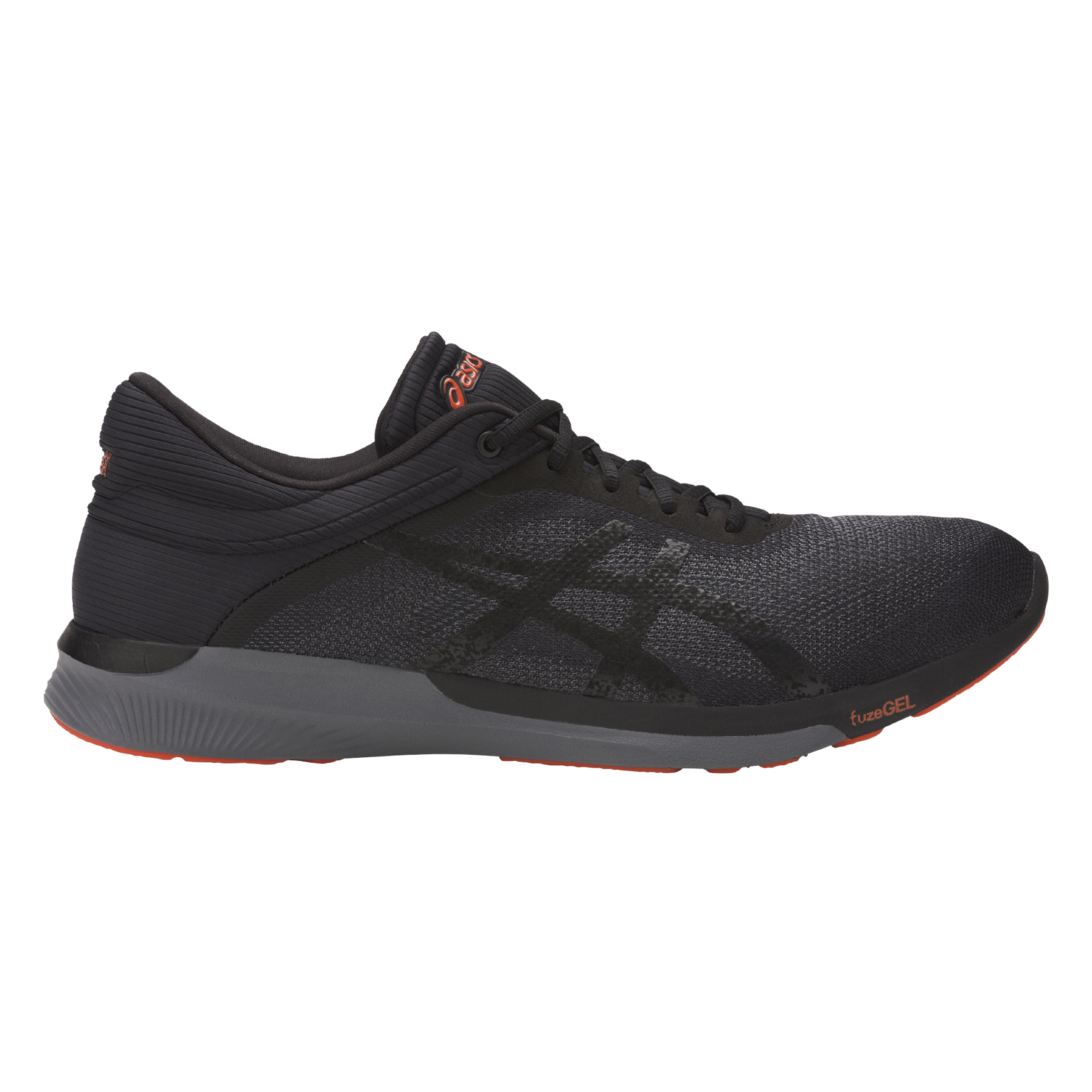 Кроссовки Asics fuzeX Rush / Мужской / 44.5 / Черный/Оранжевый photo 3
