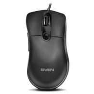 SVEN RX-G940 Gaming, Optical Mouse, 600-6000 dpi, 5+1 buttons (scroll wheel), DPI switching modes, Two navigation buttons (Forward and Back), RGB backlight, Soft Touch coating, cable length 1.8 m, USB, Black thumbnav 1