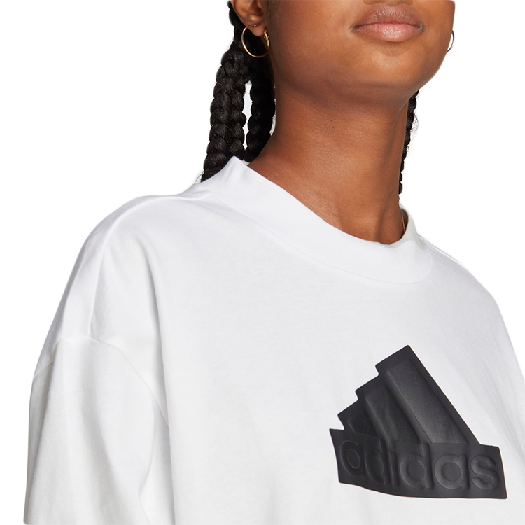 Tricou Adidas W FI BOS BF TEE 2XS Alb Femei photo 3
