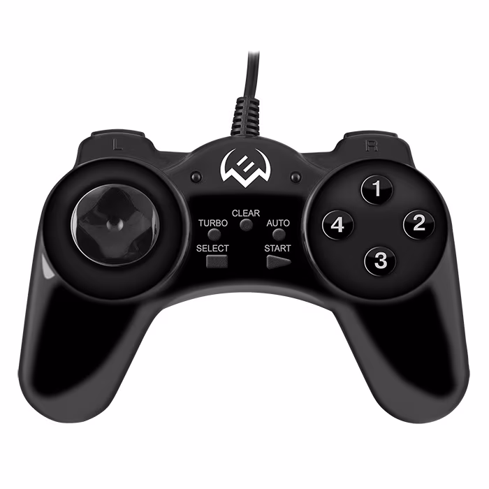 SVEN GC-150 Gamepad, Vibration feedback, 2 axes, D-Pad, 1 joystick and 13+3 buttons, USB, Black 