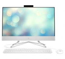 All-in-One PC - 23.8" HP AiO 24-cb0026ur 23.8" FHD AG UWVA, AMD Ryzen R5 5500U, 8GB (2x4GB) DDR4, 256GB M.2 PCIe NVMe SSD, AMD Integrated Graphics, CR, HD Cam, WiFi ac 1x1 + BT5, HDMI, LAN, White Wired USB KB & USB mouse, FreeDOS, Starry White. thumbnav 1