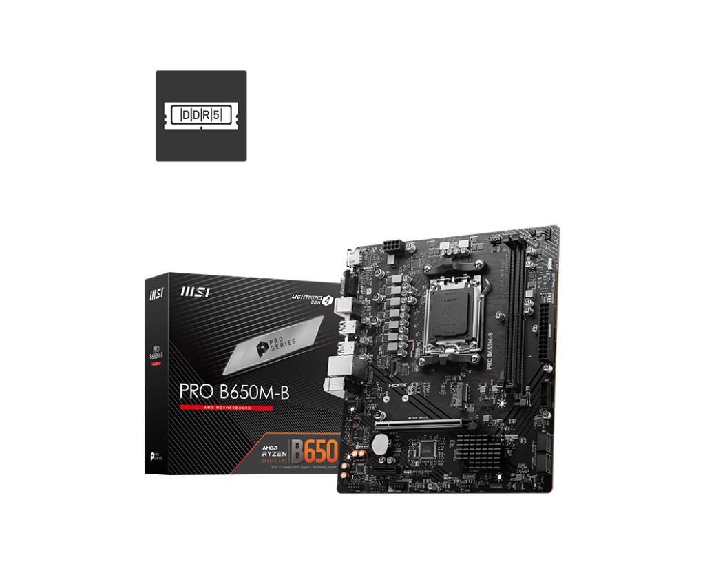 Placa de baza MSI PRO B650M-B / AM5 / B650 / DDR5 / mATX photo 1