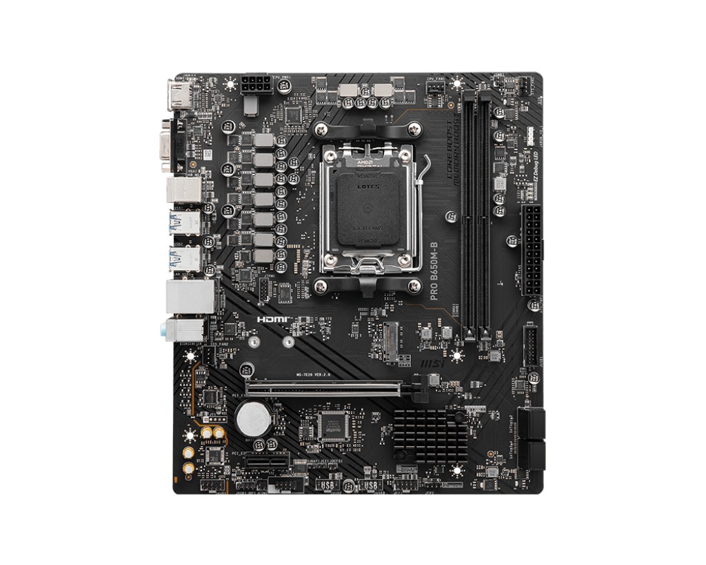 Placa de baza MSI PRO B650M-B / AM5 / B650 / DDR5 / mATX photo 2