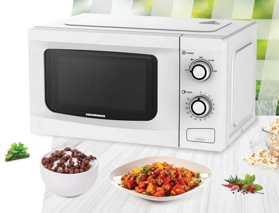 Cuptor cu microunde Heinner HMWM2035WH 700 W / 20 l / Alb photo 2