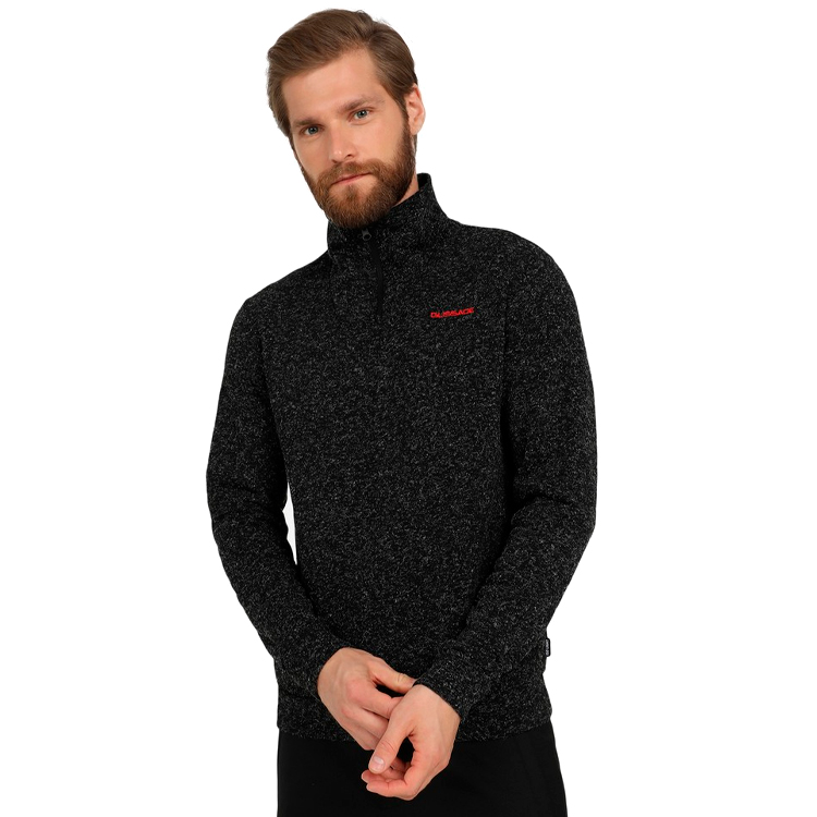 Мужская Толстовка Glissade Jkt Fleece 48 Черный photo 2