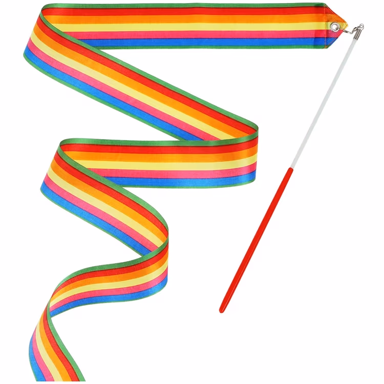 Палка гимнастическая с лентой Grace Dance Gymnastic stick with ribbon 