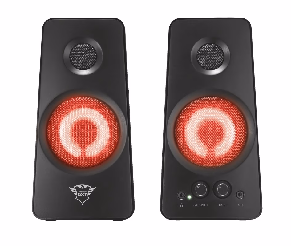 Trust Gaming GXT 608 Tytan Illuminated 2.0 Speaker Set, 36W, LED illuminatio, Black