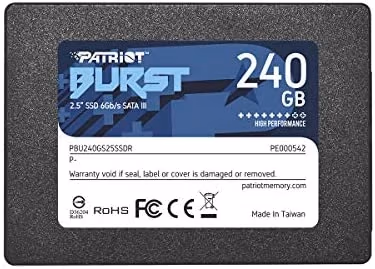 2,5” SSD Patriot Burst Elite 240GB