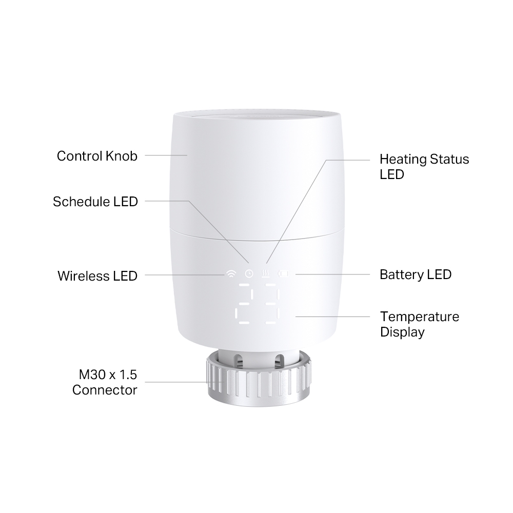 Supapa termostatica inteligenta pentru calorifer TP-LINK Kasa KE100, White photo 2