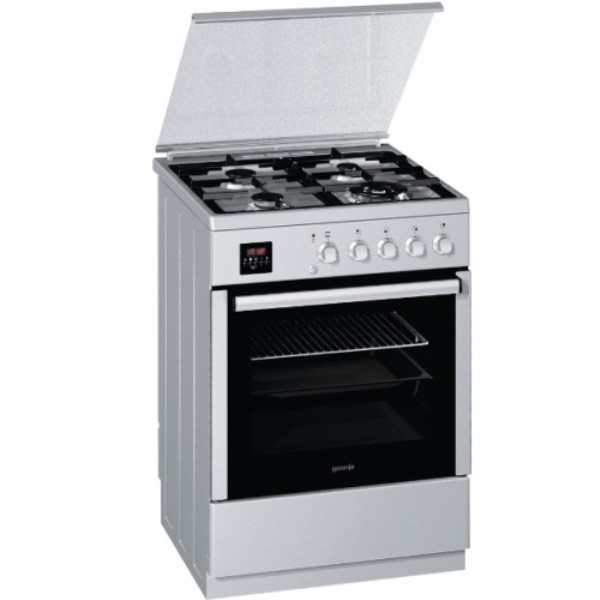 Plita de gaz Gorenje G63393AX / 4 arzatoare / 60 cm / Inox photo 1 Plita de gaz Gorenje G63393AX / 4 arzatoare / 60 cm / Inox photo 1