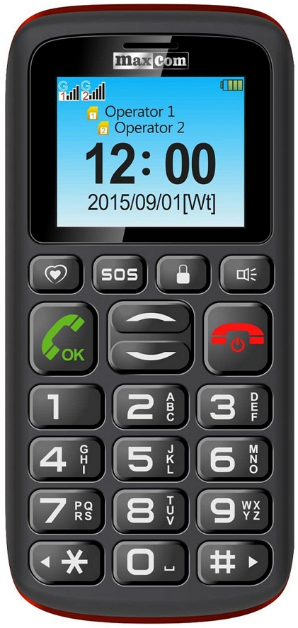 Telefon mobil clasic Maxcom MM428BB Dual-SIM Negru photo 1 Telefon mobil clasic Maxcom MM428BB Dual-SIM Negru photo 1
