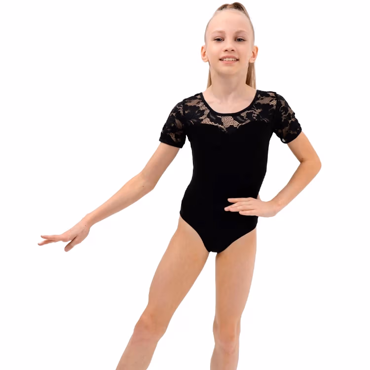 Купальник гимнастический короткий рукав Grace Dance TS Gymnastics 