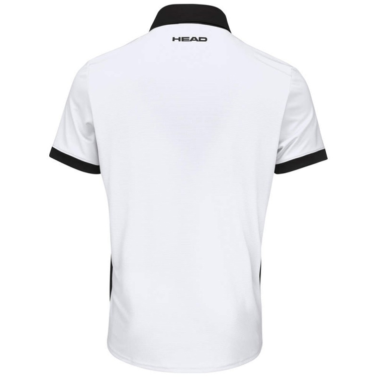 Футболка мужская HEAD POLO SLICE S Белый/Черный photo 4