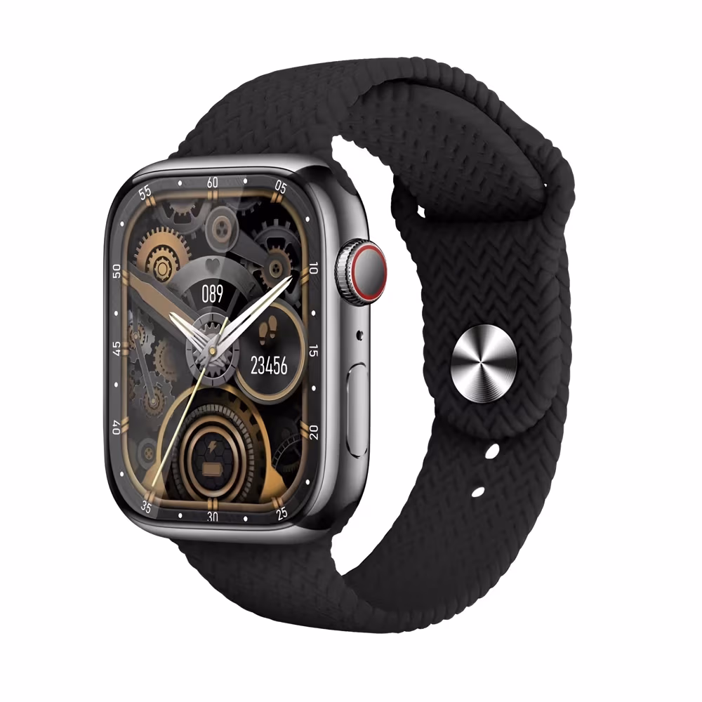 Charome Smart Watch HD Call T9 Amoled, Black 