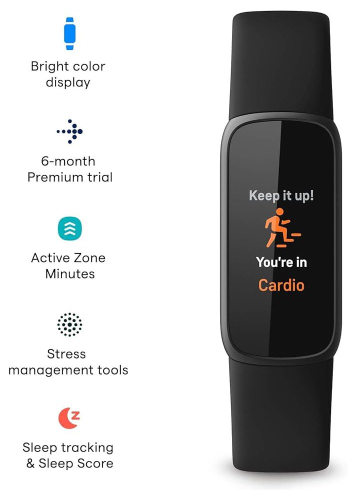 Фитнес-браслет Fitbit Luxe Черный / 0.96 дюйм  photo 2