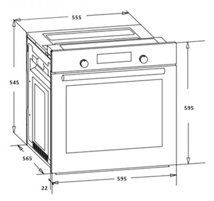 Cuptor electric incorporabil Heinner HBO-S569LDTGC-GBK / 56 l. / A  photo 2