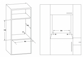 Cuptor electric incorporabil Heinner HBO-S569LDTGC-GBK, 56 l, A thumbnav 4