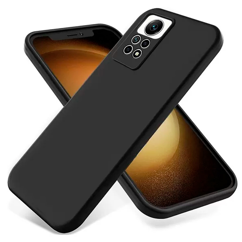 Husa Pentru smartphone Helmet Liquid Silicone Redmi 12 Negru photo 2