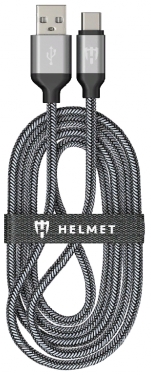 Cablu USB-A - Lightning Helmet HMT-CULNLWHBK 2 /2m /Sur photo 1