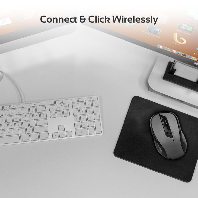 Mouse fara fir Promate Clix-7 Negru cu sur / Optic / Negru cu sur photo 6
