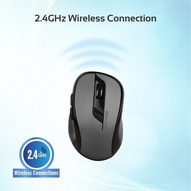 Mouse fara fir Promate Clix-7 Negru cu sur / Optic / Negru cu sur photo 7