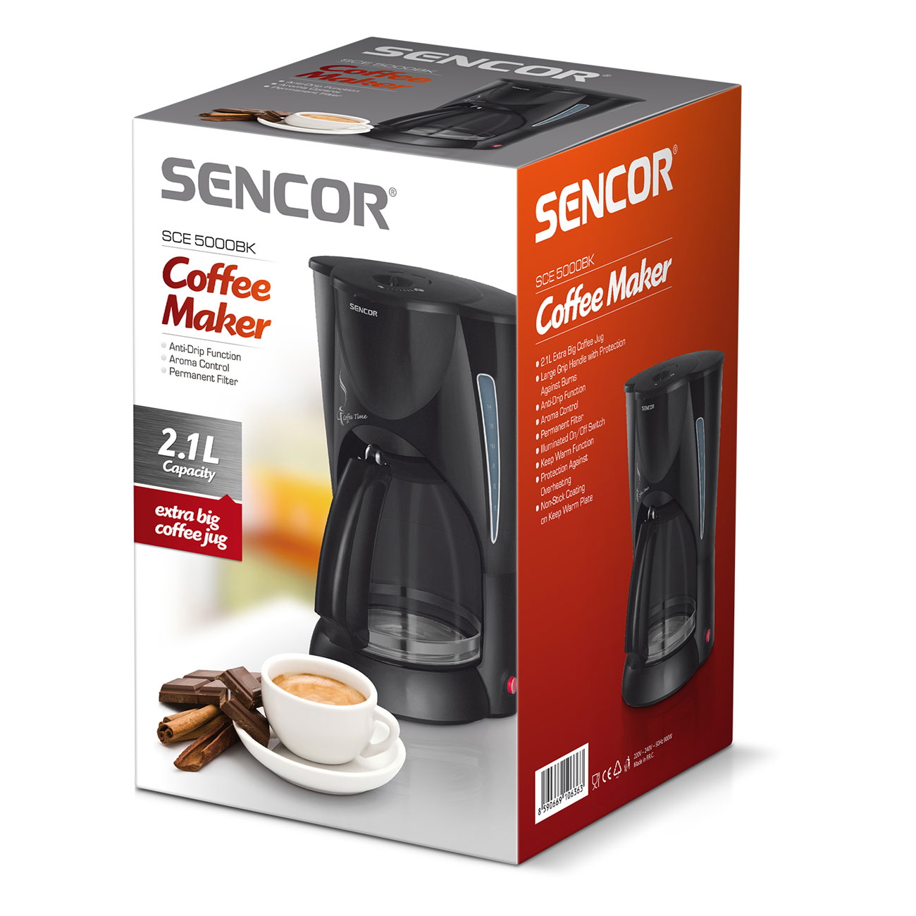 Cafetiera Sencor SCE5000BK photo 2