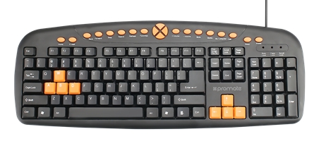 Tastatura cu fir Promate TSTEASYKEY2BK / Membrana photo 8