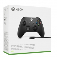 Геймпад Microsoft Xbox Controller Wireless Black+Cable Win 10 thumbnav 5