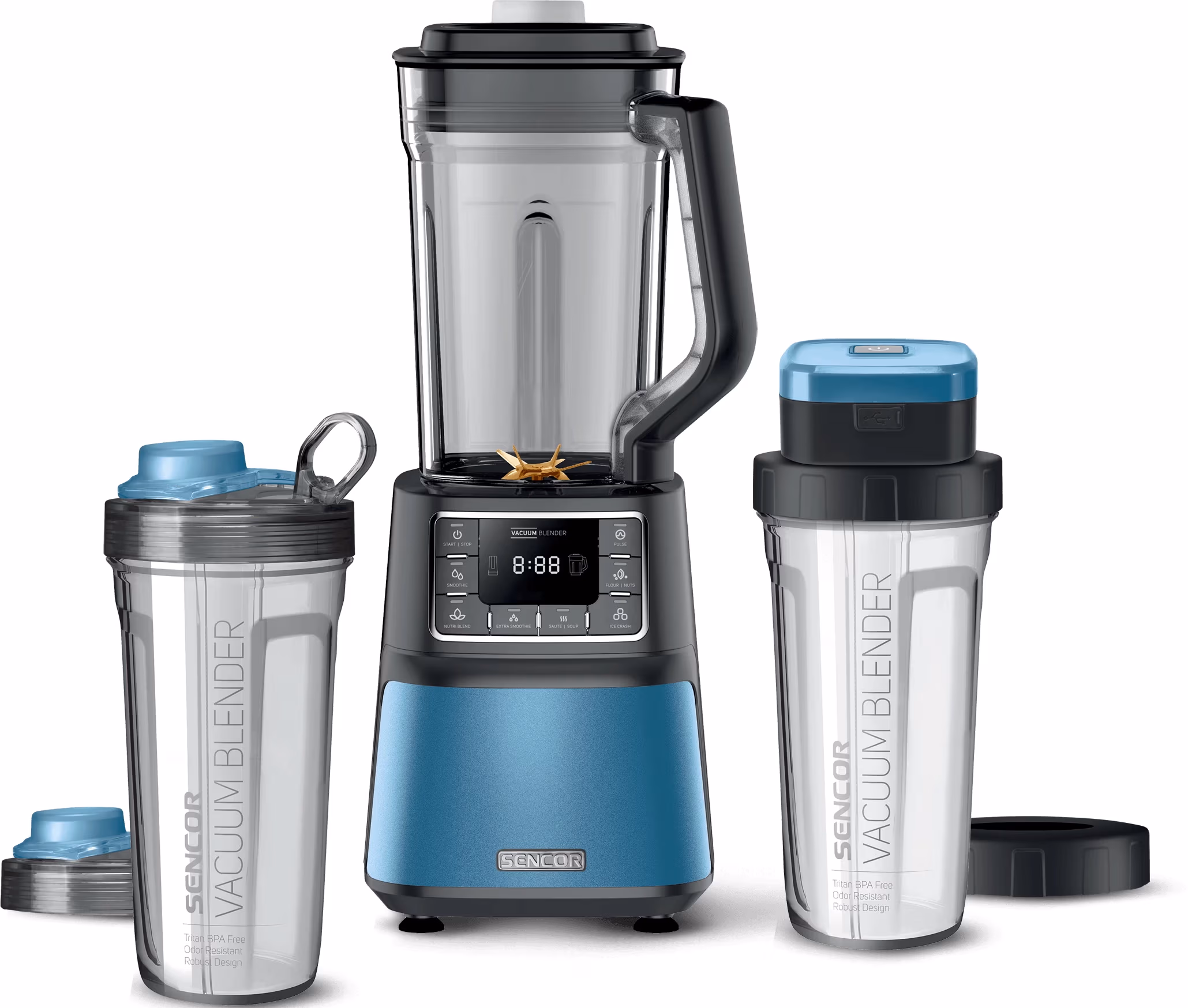 Blender Sencor SBU 7872BL, 1500 W, 7 trepte viteza, Albastru 