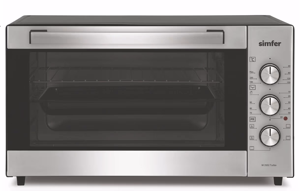 Cuptor electric Simfer S3502Turbo, 35 l, 1500 W, Gri 