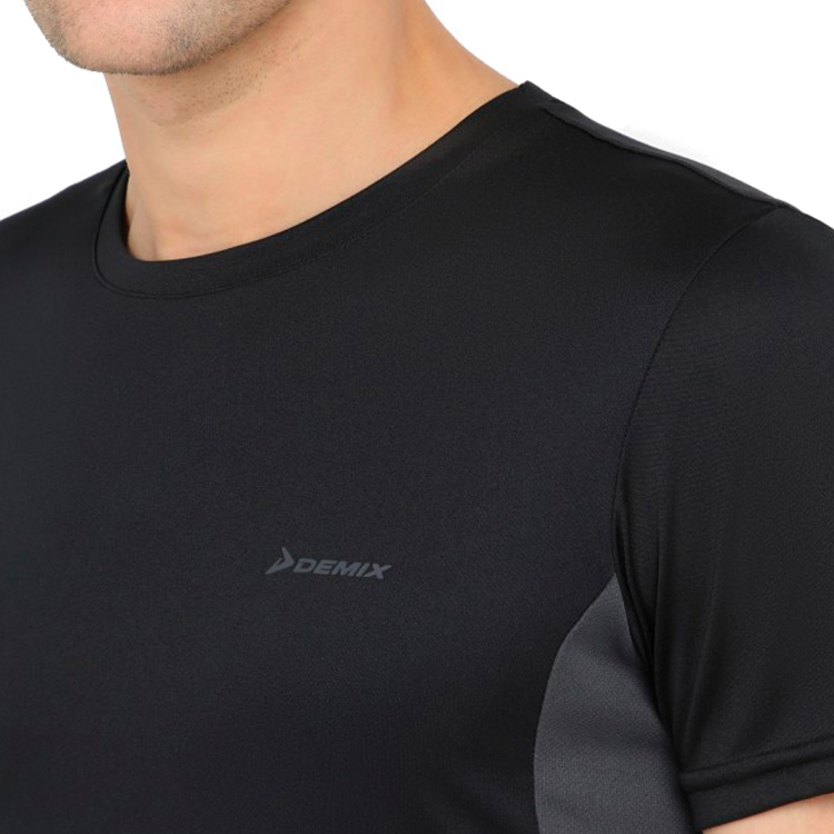 Tricou bărbătesc Demix Train Tee M 46 Negru-alb photo 5