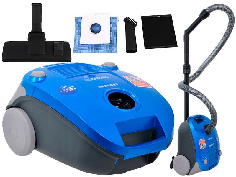 Aspirator cu sac Samsung VCC4140V3ASBW / 1600W / Albastru photo 4
