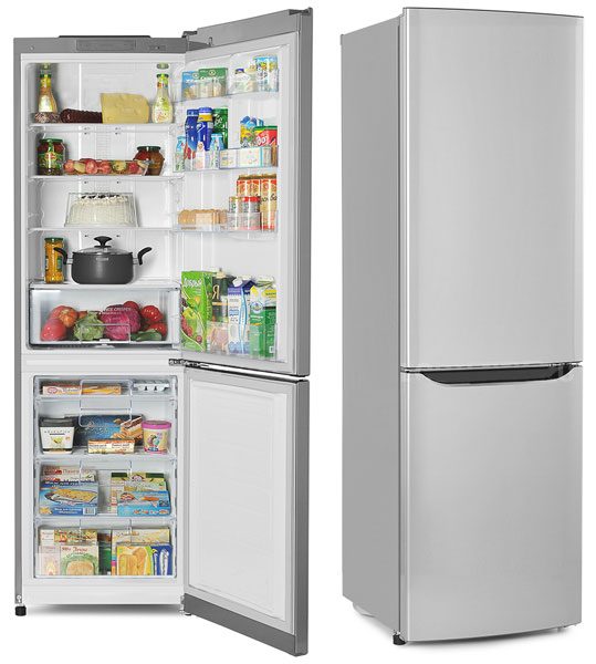 Frigider cu doua usi LG GAB409SLCA / 312 l / 191 cm / A / Gri photo 1 Frigider cu doua usi LG GAB409SLCA / 312 l / 191 cm / A / Gri photo 1