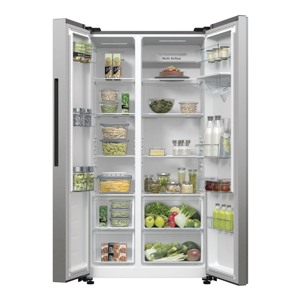 Frigider Side-by-Side Hisense RS711N4WCE / 547 l / 178.6 cm / E / Gri photo 2