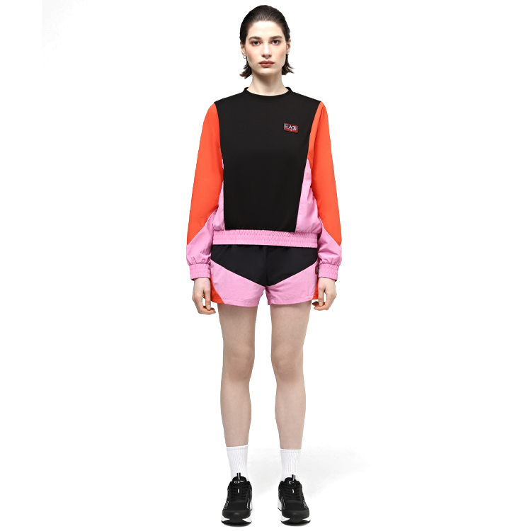 Шорты EA7 EMPORIO ARMANI SHORTS XXS Черный/Розовый Женский photo 5