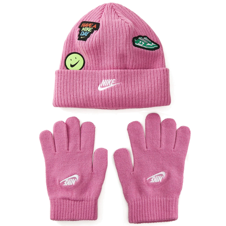 Set Caciula + manusi Nike NAN PATCH PEAK BEANIE SET photo Set Caciula + manusi Nike NAN PATCH PEAK BEANIE SET photo