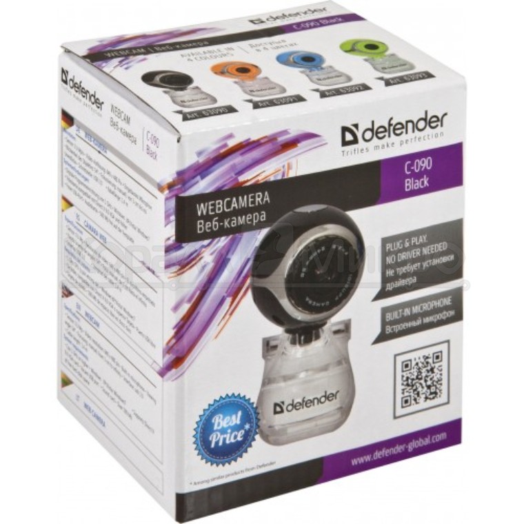 Camera Web Defender C090Black photo 4