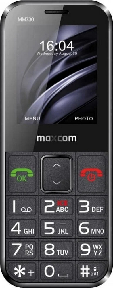 Telefon mobil clasic Maxcom MM730 Single-SIM Negru photo 1