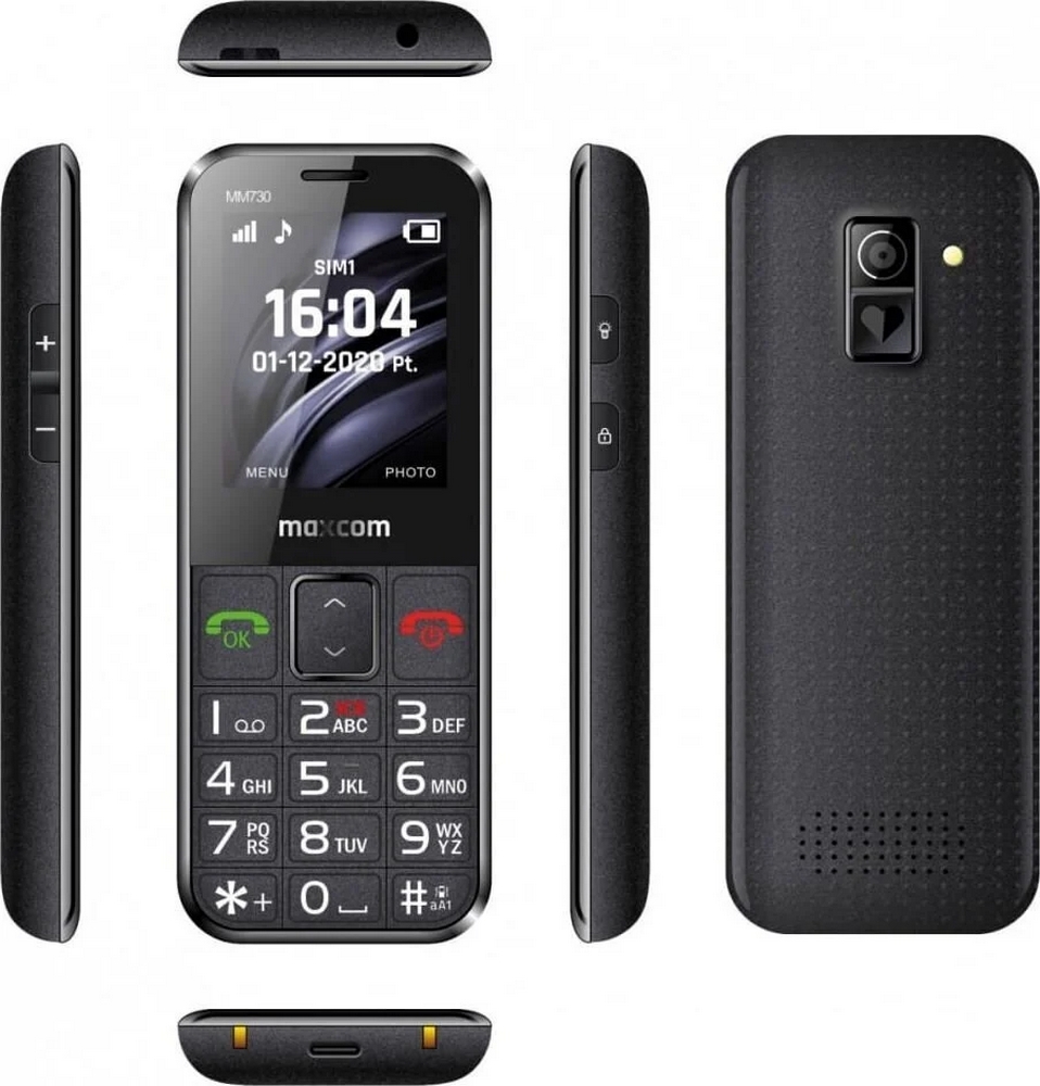 Telefon mobil clasic Maxcom MM730 Single-SIM Negru photo 5