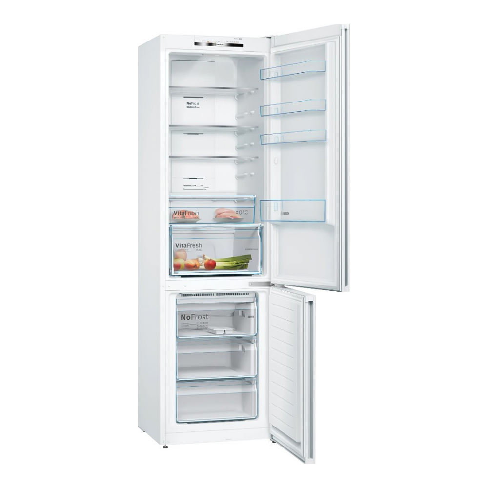 Frigider cu doua usi Bosch KGN392WDA / 368 l / 203 cm / D / Alb photo 2