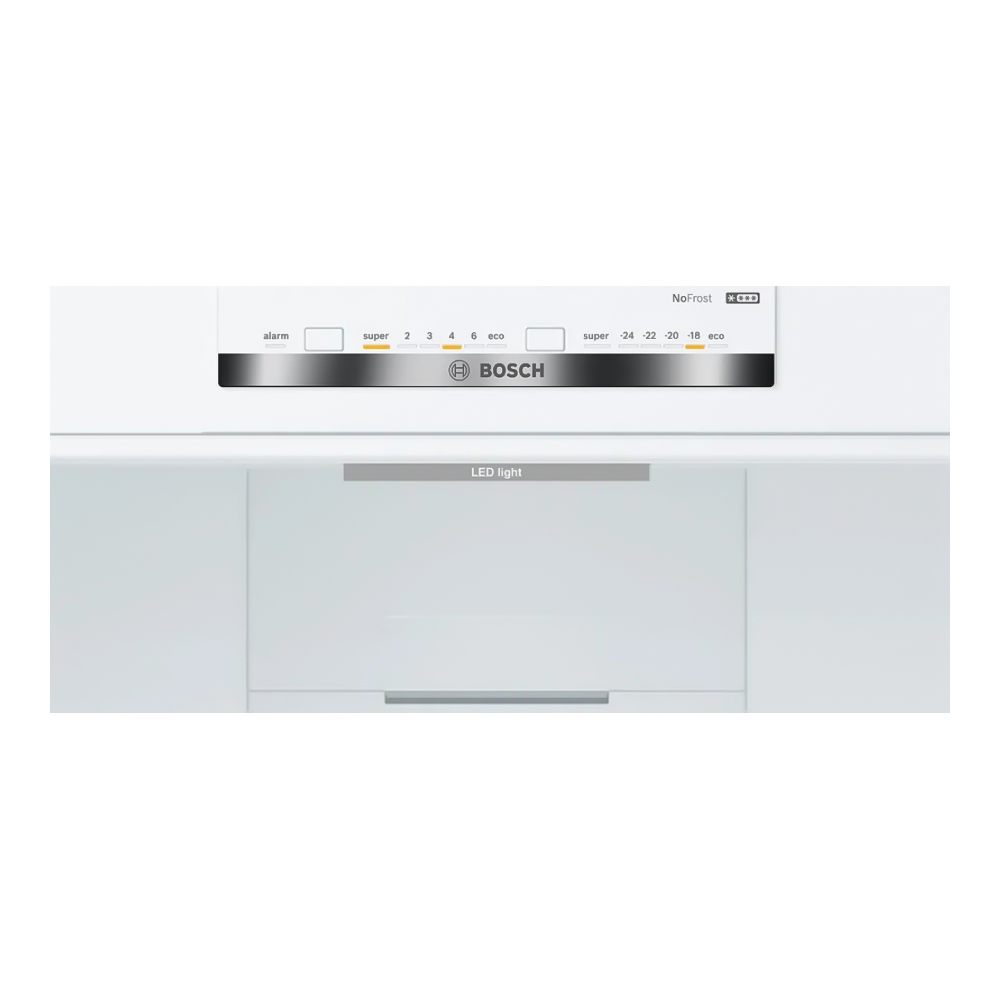 Frigider cu doua usi Bosch KGN392WDA / 368 l / 203 cm / D / Alb photo 3