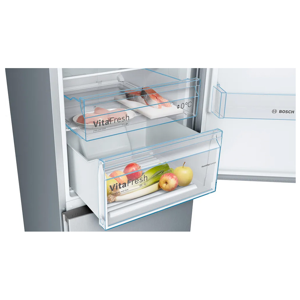 Frigider cu doua usi Bosch KGN392LDC / 368 l / 203 cm / D / Gri photo 6