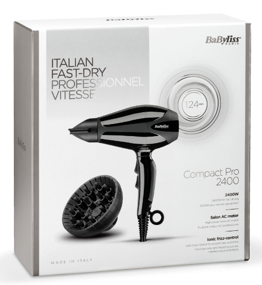 Фен Babyliss 6715DE 2400W Black photo 4