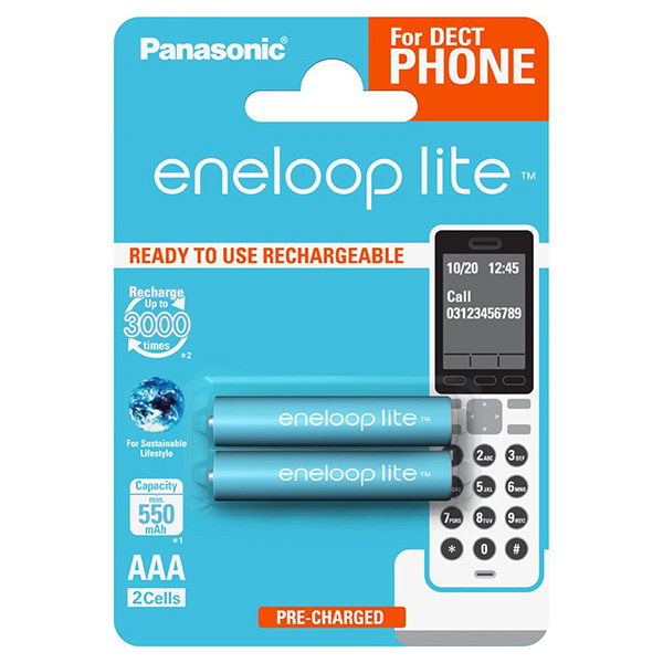 Acumulator Panasonic eneloop lite BK-4LCCE/2DE photo 1 Acumulator Panasonic eneloop lite BK-4LCCE/2DE photo 1