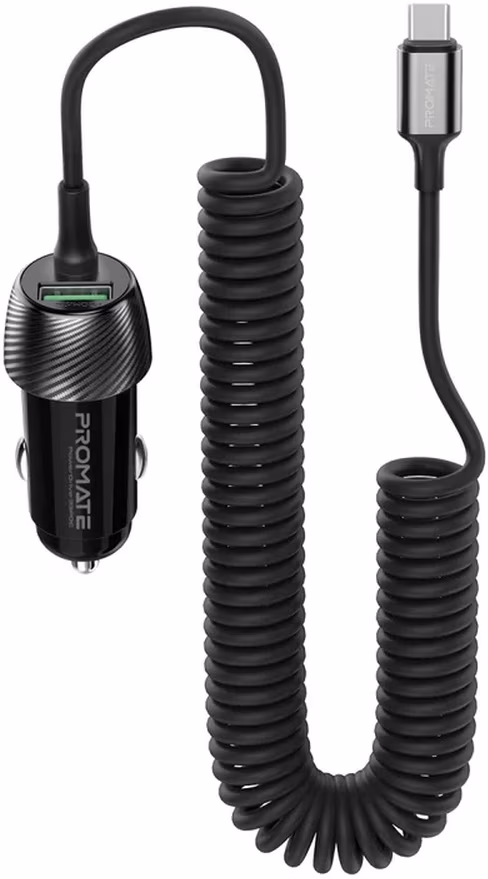 Зарядное устройство авто. для телефона Promate AISPOWERDRIVE33PDI 