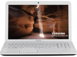 Laptop Toshiba C8551DK, Celeron, 2 GB GB, DOS, Alb thumbnav 1