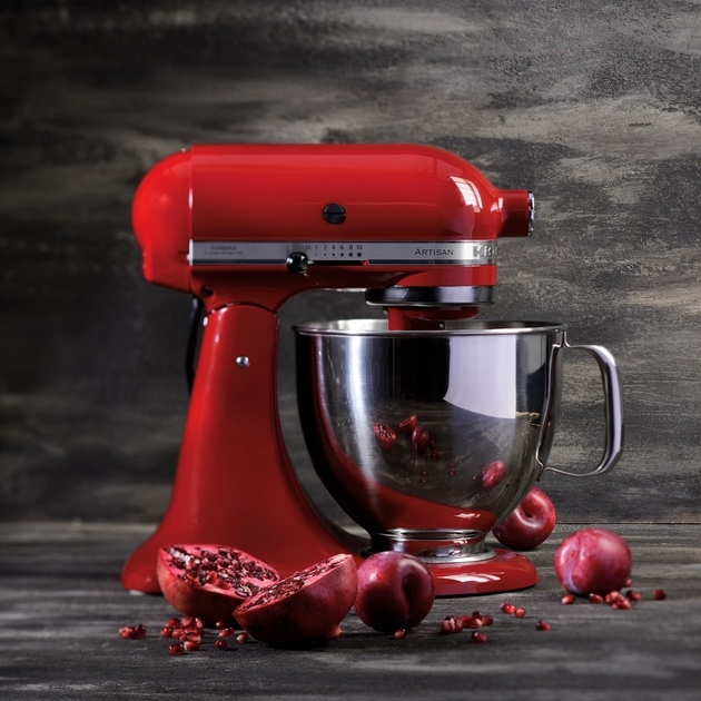 Миксер Стационарный KitchenAid 5KSM125EER / 10 скоростей / Красный photo 5